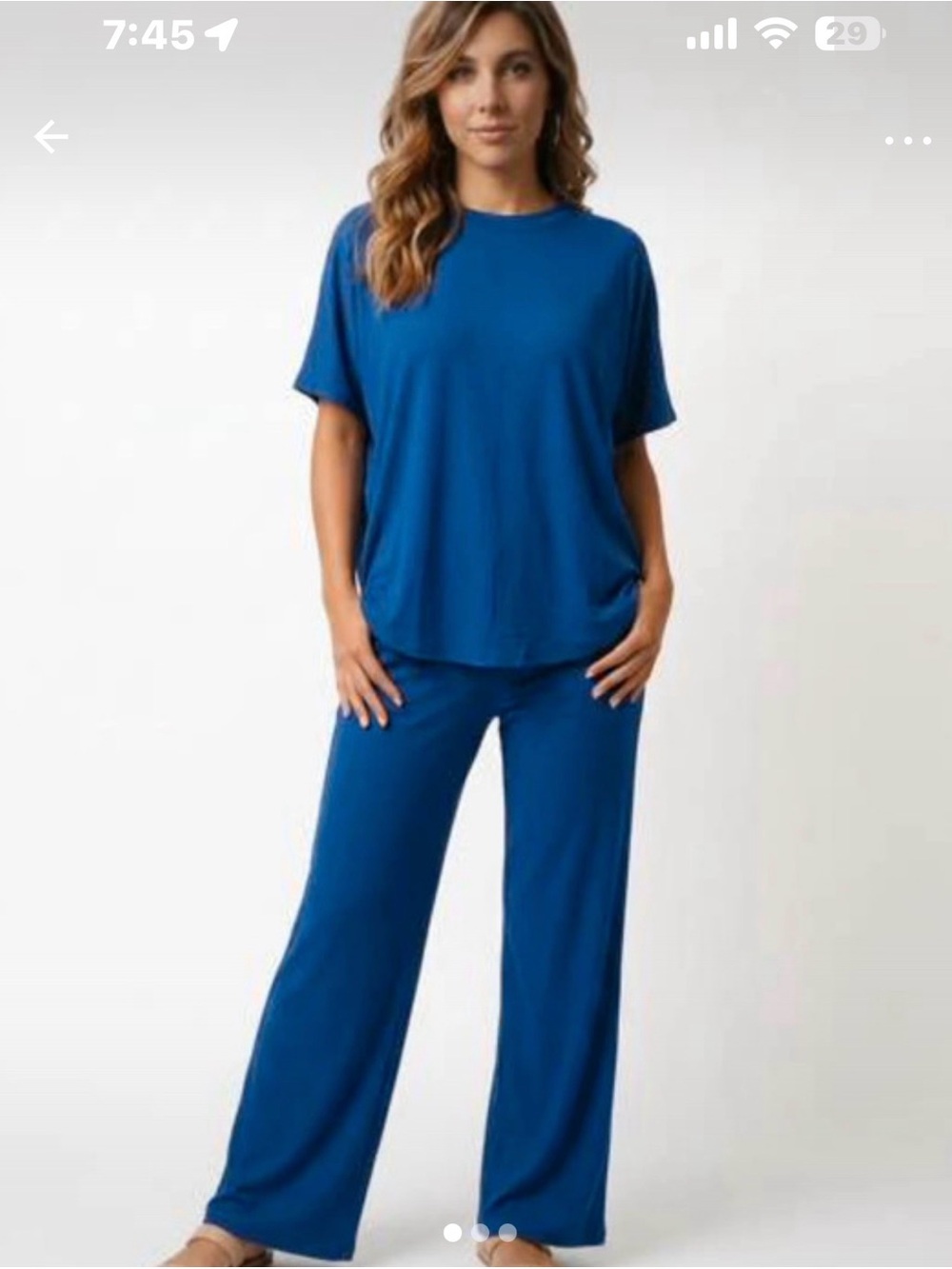 Zenana Outfitters Royal Blue Wide-Leg Pantsuit